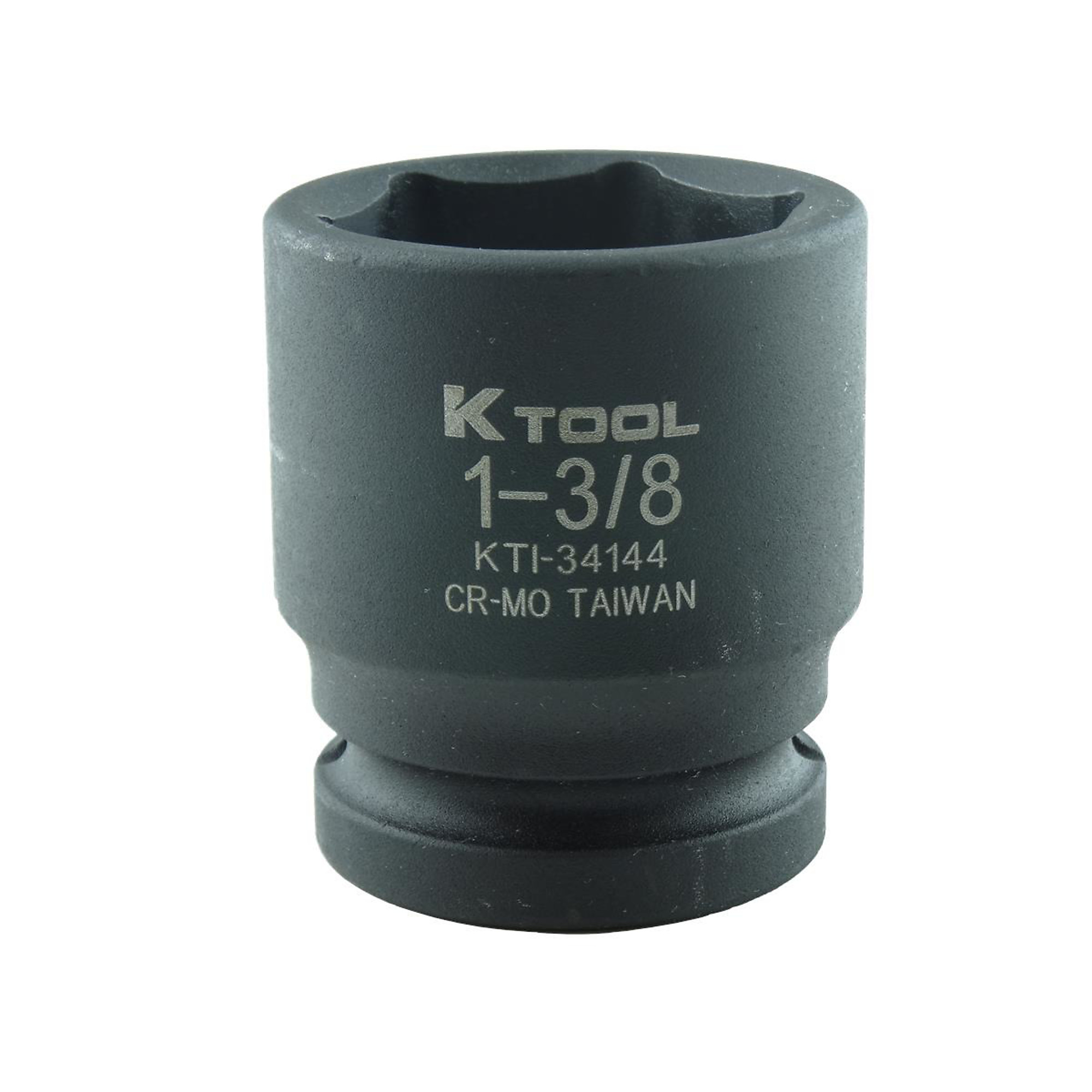 K Tool International 6-Point Impact Socket — 1 3/8in., 3/4in. Drive, Chrome-Moly Steel, Model# KTI34144
